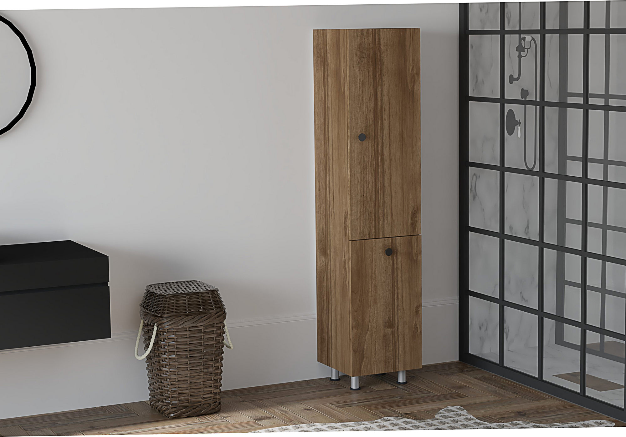 Hanah Home Koupelnová skříňka Lipa ořech - Obrázek 2