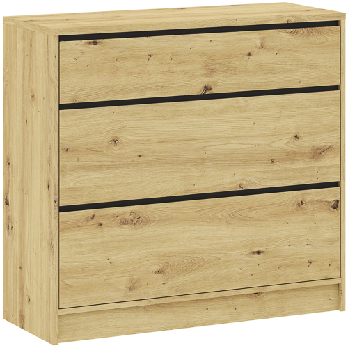 Intermeble Komoda BASIT 3S WIDE dub artisan - Obrázek 2