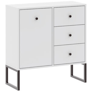 Intermeble Komoda LINEA 1D3S bílá