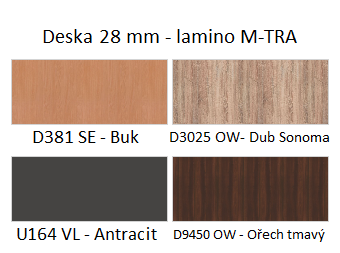 Kavárenský stůl STRAKOŠ A-FA DUO - lamino 28mm - Obrázek 2