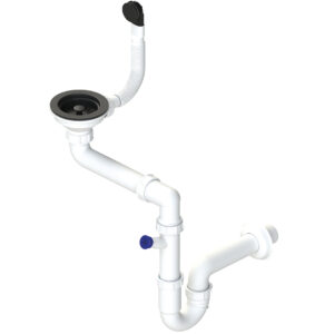 Laveo Sifon Space Saving pro granitové dřezy s 1 komorou - OKS_223C