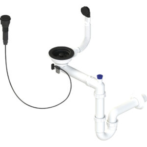 Laveo Sifon Space Saving pro granitové dřezy s 1 komorou - OKS_763T