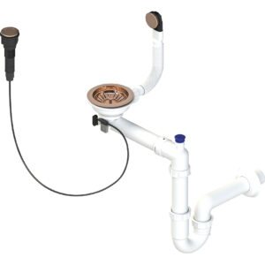 Laveo Sifon Space Saving pro granitové dřezy s 1 komorou - OKS_R63T