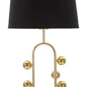 Mauro Ferretti Stolní lampa Bubble 61 cm černo-zlatá