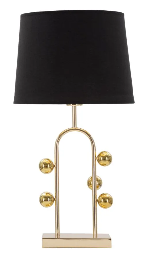 Mauro Ferretti Stolní lampa Bubble 61 cm černo-zlatá