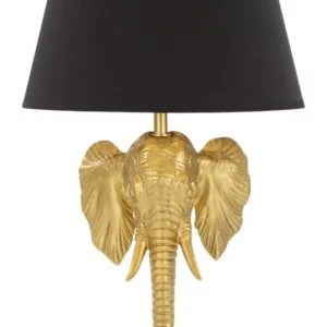 Mauro Ferretti Stolní lampa Elephant 59 cm černo-zlatá