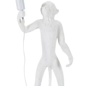 Mauro Ferretti Stolní lampa Monkey 55 cm bílá