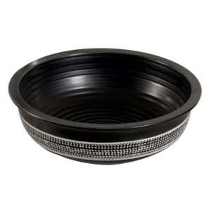 Novoterm Keramické umyvadlo na desku NV-KR-354 černá/ornament