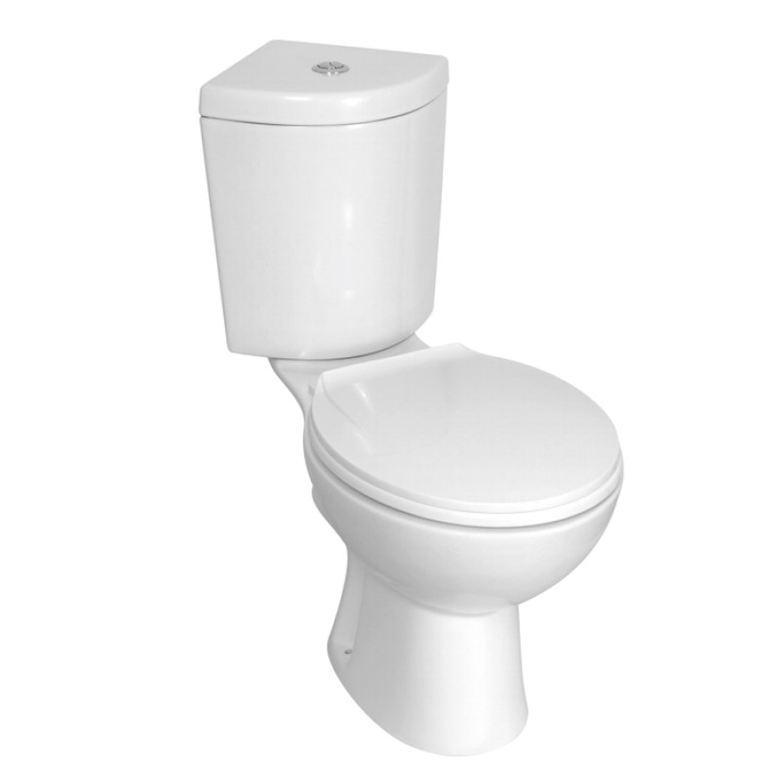 Novoterm Rohové WC kombi NV-Corner KR 61 ZO se zadním odpadem a SoftClose sedátkem