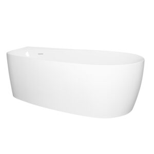 Novoterm Volně stojící rohová vana NV-Lucy 170x80 bílá + odtokový komplet