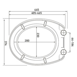 Novoterm WC prkénko NV-Julia Soft Close Duroplast - Obrázek 2