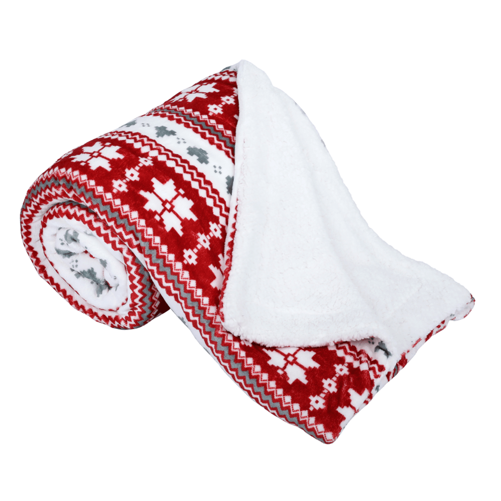 Oboustranná beránková deka