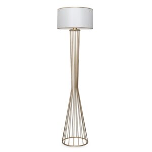 Opviq Stojací lampa AYD XII 155 cm bílá/zlatá