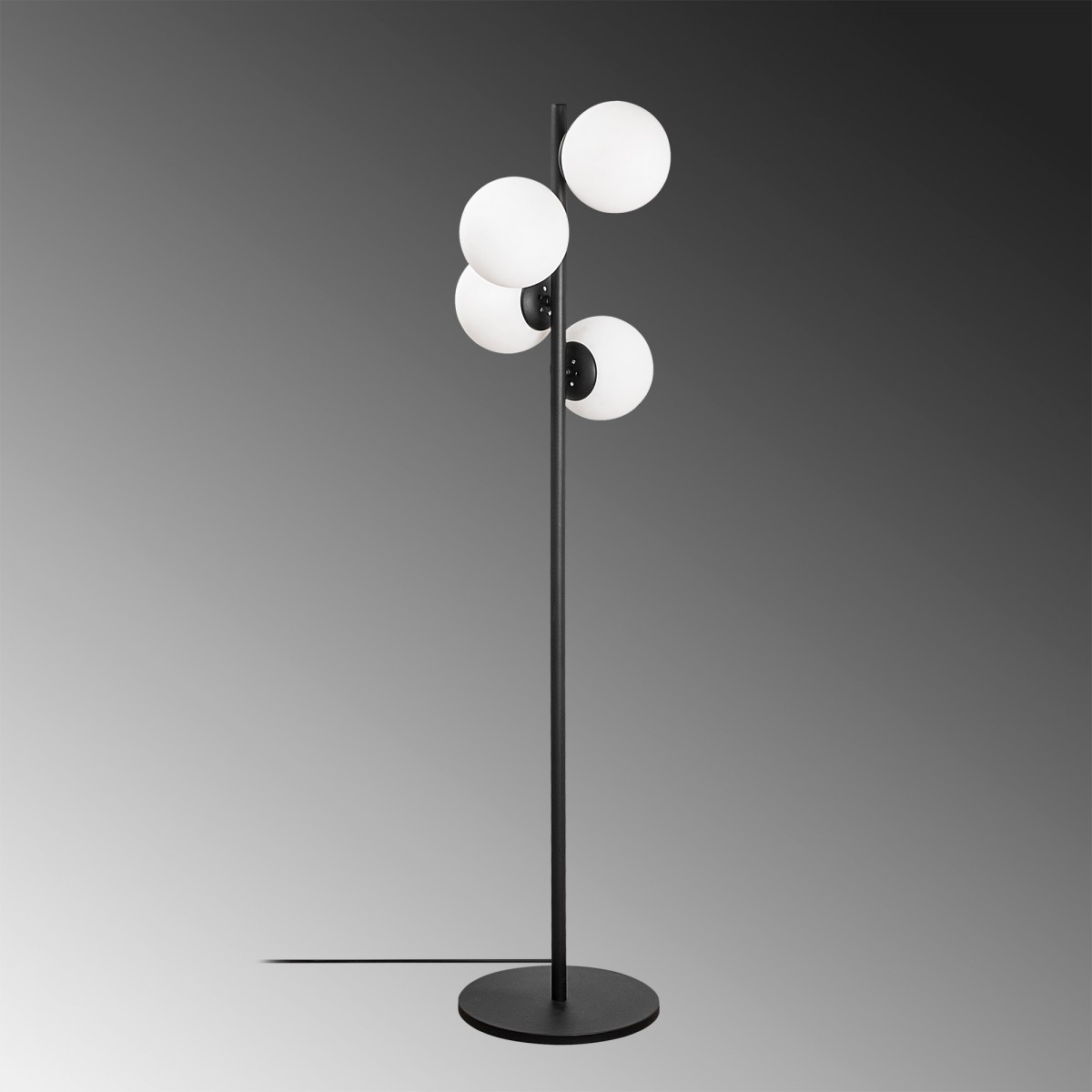 Opviq Stojací lampa Faze 130 cm černá - Obrázek 2