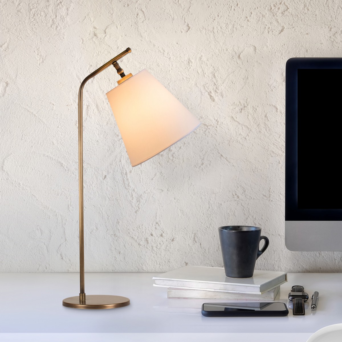 Opviq Stolní lampa Salihini bílá - Obrázek 2