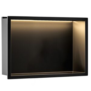 Rea Vestavná koupelnová police s LED osvětlením 45x30 cm