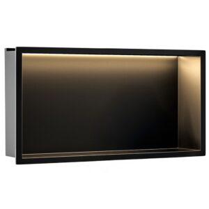 Rea Vestavná koupelnová police s LED osvětlením 60x30 cm
