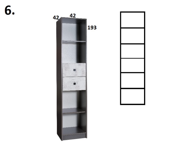 Regál STRAKOŠ TOM-Y 6 - Obrázek 2