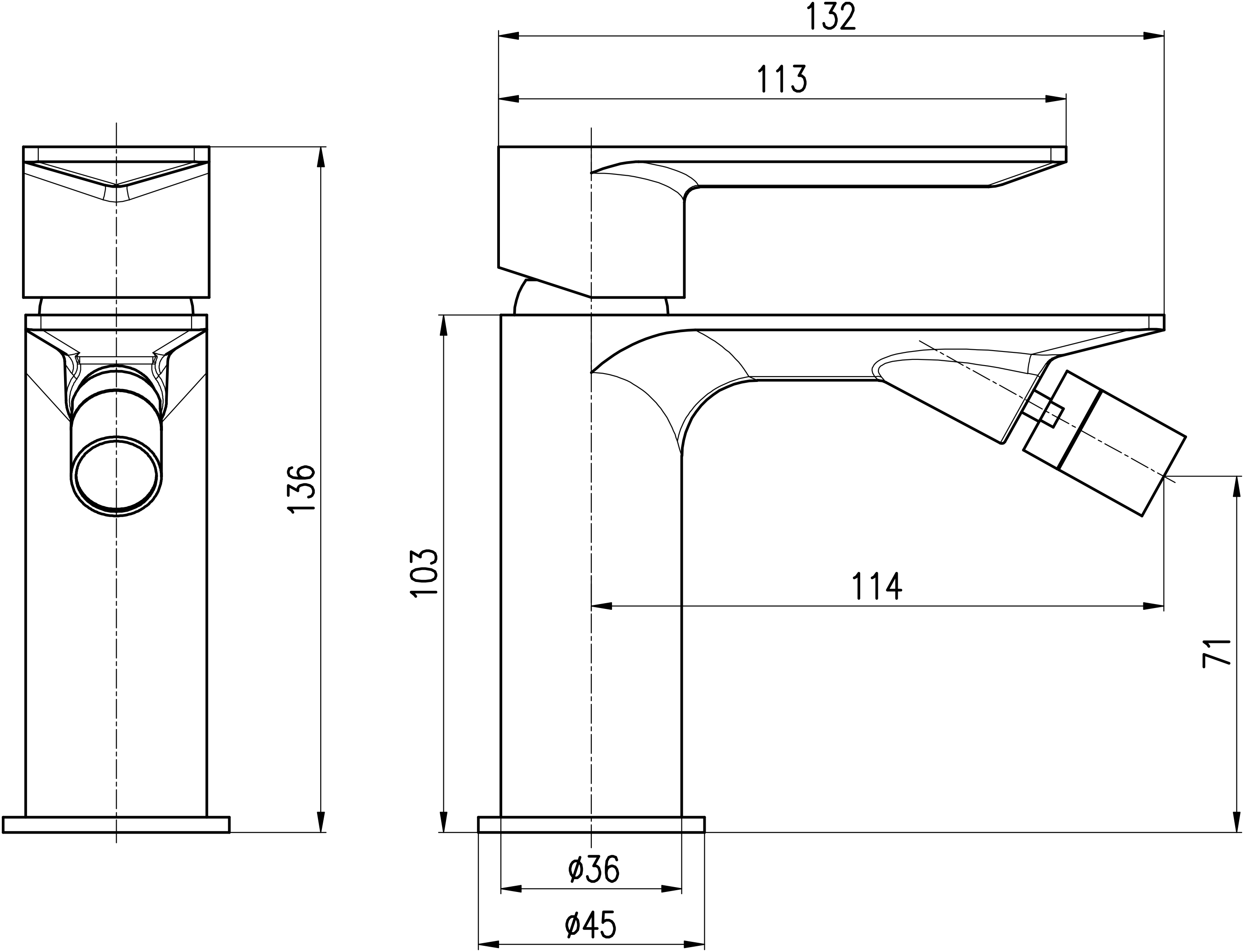 Bílá mat Připojovací hadičky - závit: 3/8"
