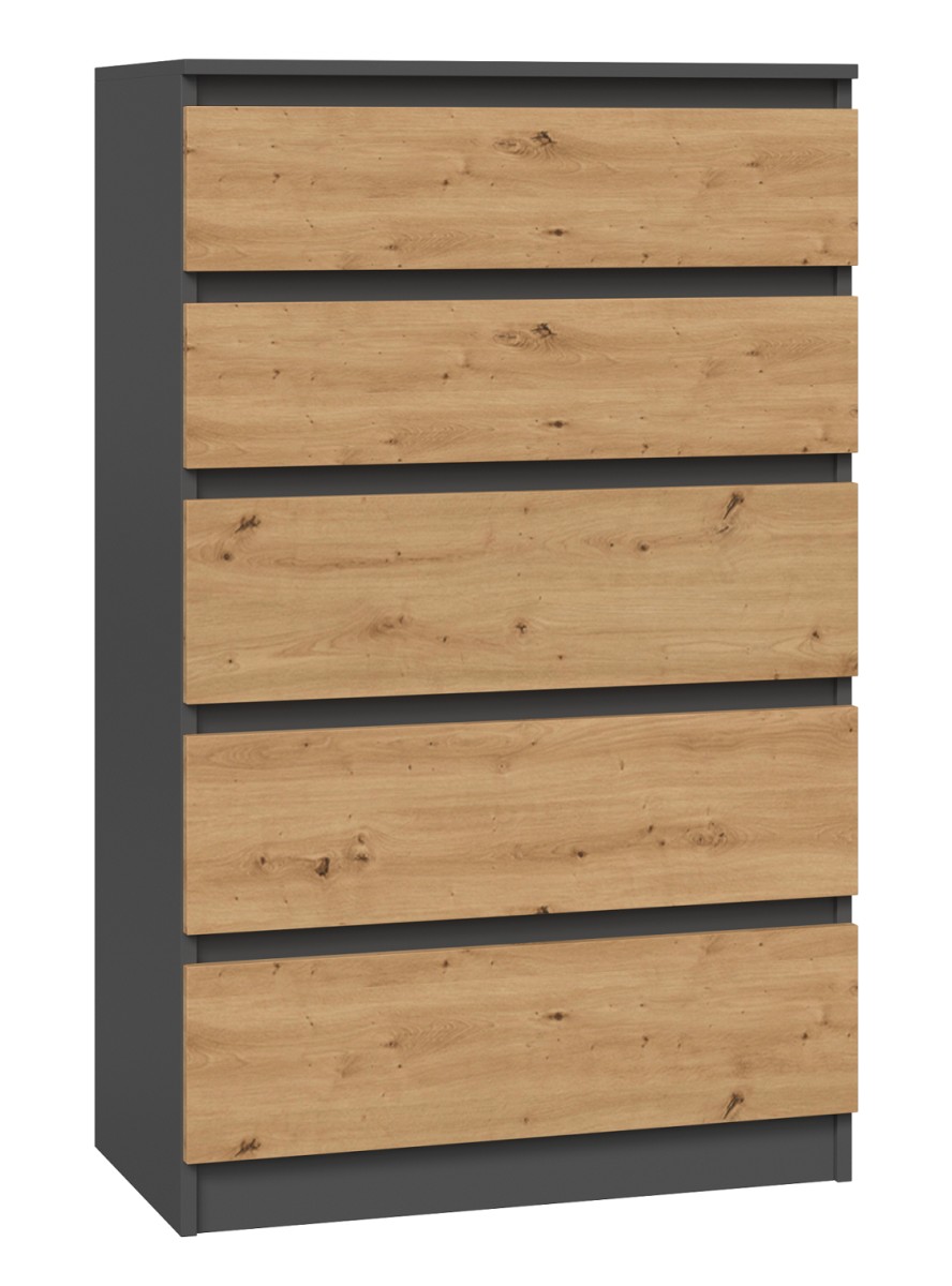 TP Living Komoda MALWA M5 dub artisan / antracit