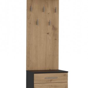 TP Living Předsíňová stěna Duo dub artisan/antracit II