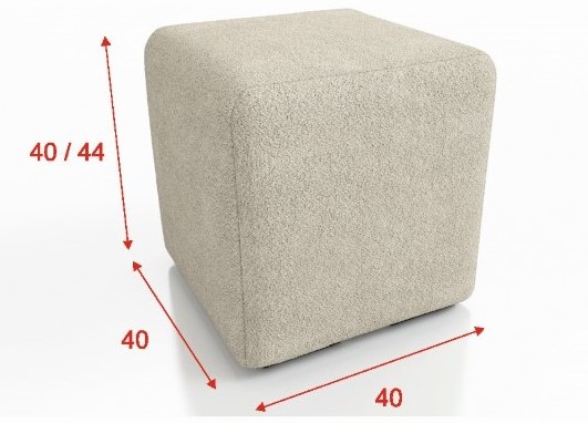 Taburet STRAKOŠ TOP 01 40x40 - Obrázek 2