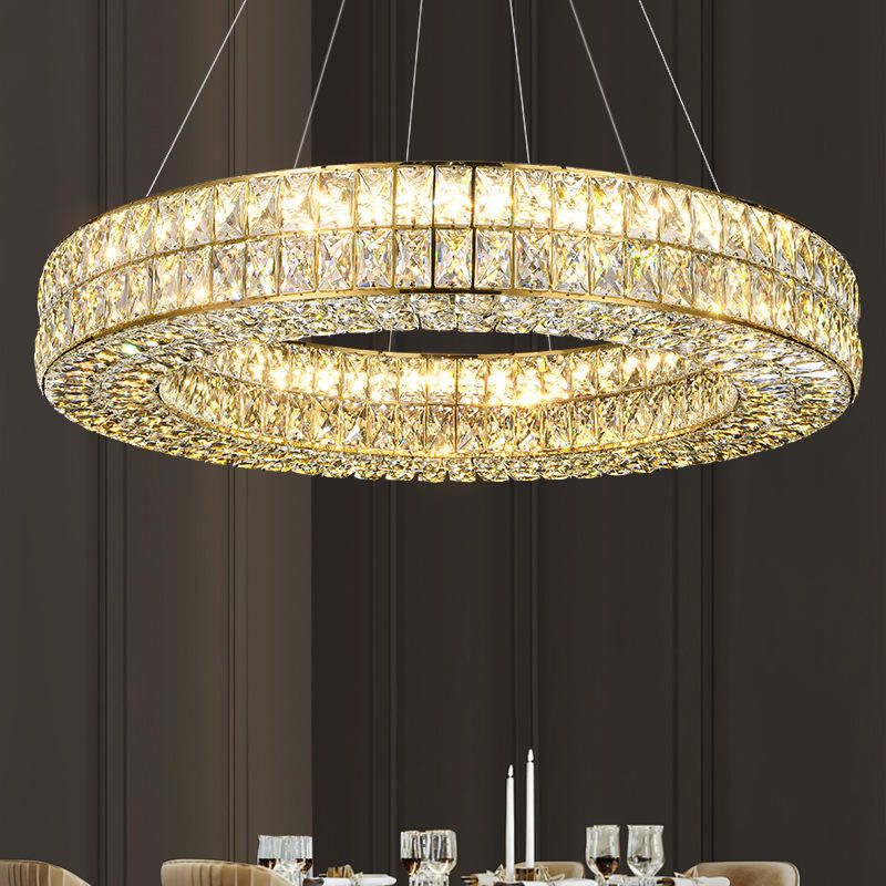 Toolight Designové LED osvětlení Crystal + dálkové ovládání LED APP1568-CP Gold 60cm - Obrázek 2
