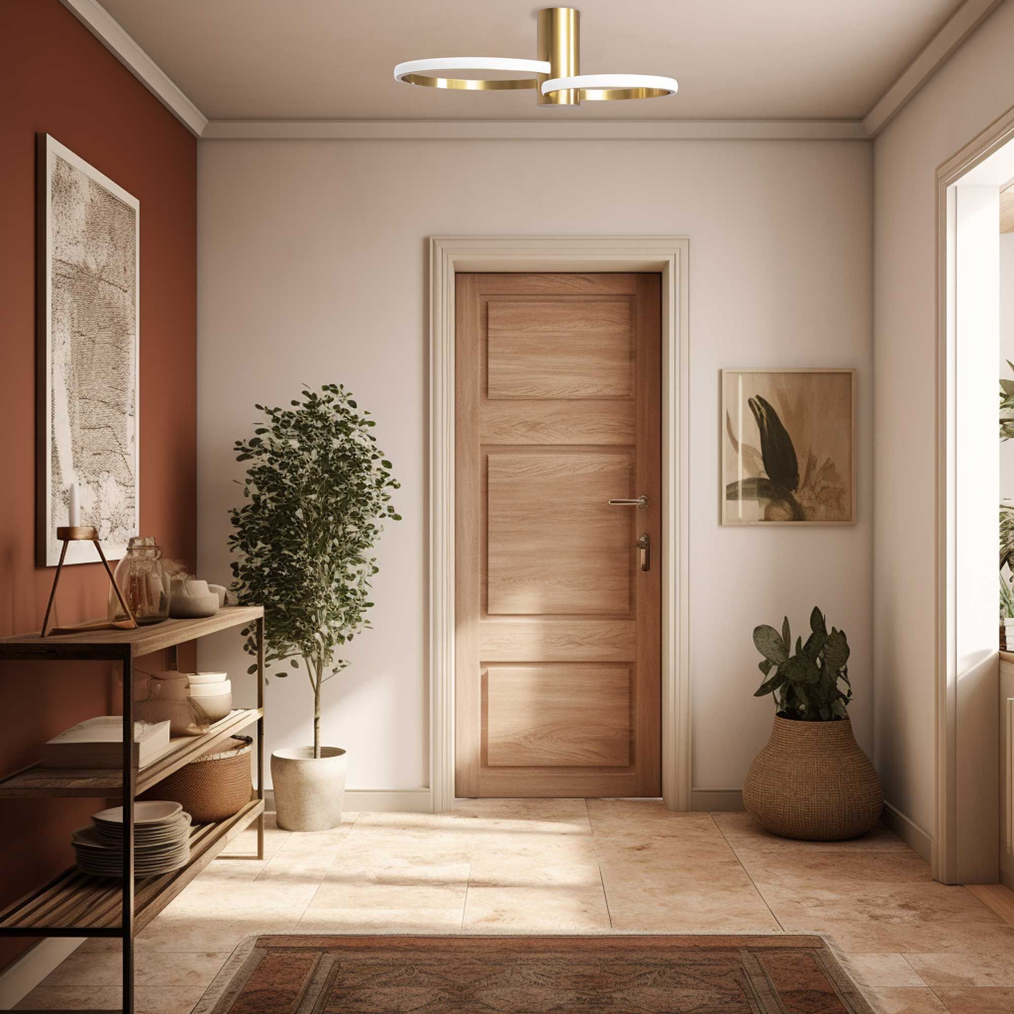 Toolight Křišťálové stropní svítidlo APP1403-CW Brush Gold - Obrázek 2