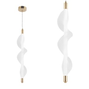 Toolight LED osvětlení se spirálovitým tvarem G008-1CP bílá/zlatá