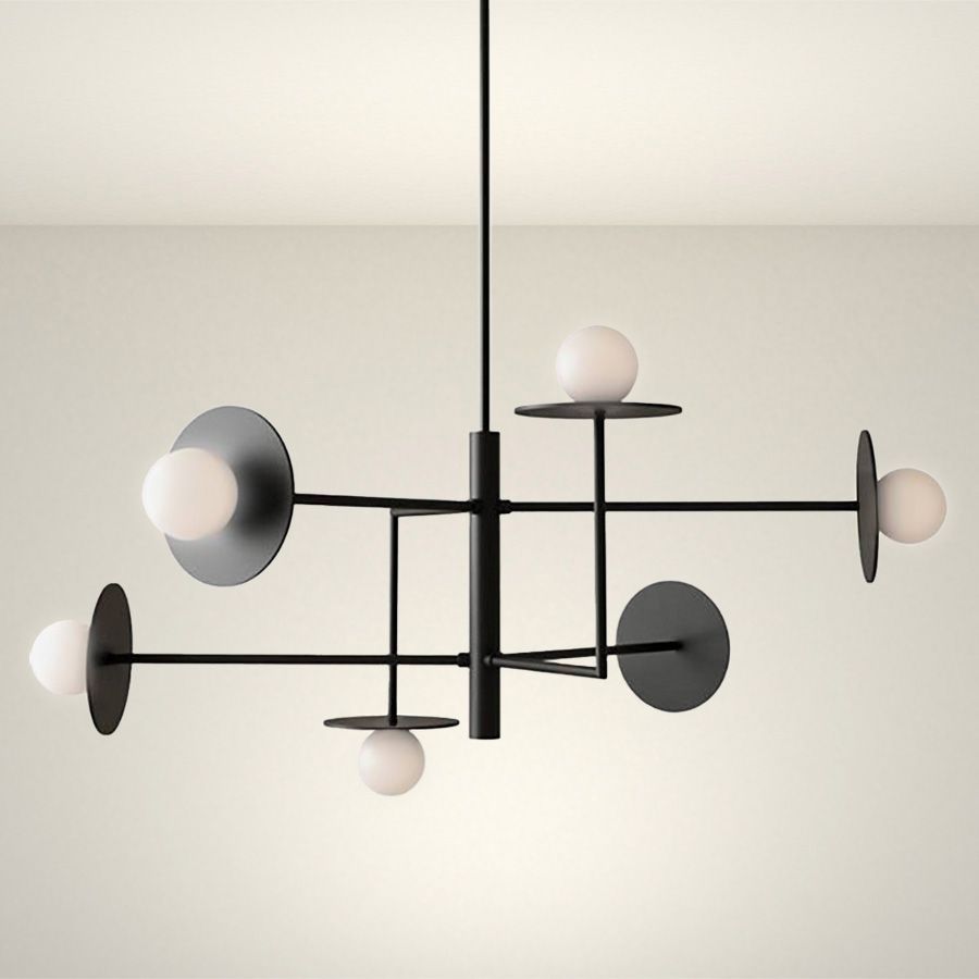 Toolight Moderní industriální osvětlení APP1668-6CP Black - Obrázek 2