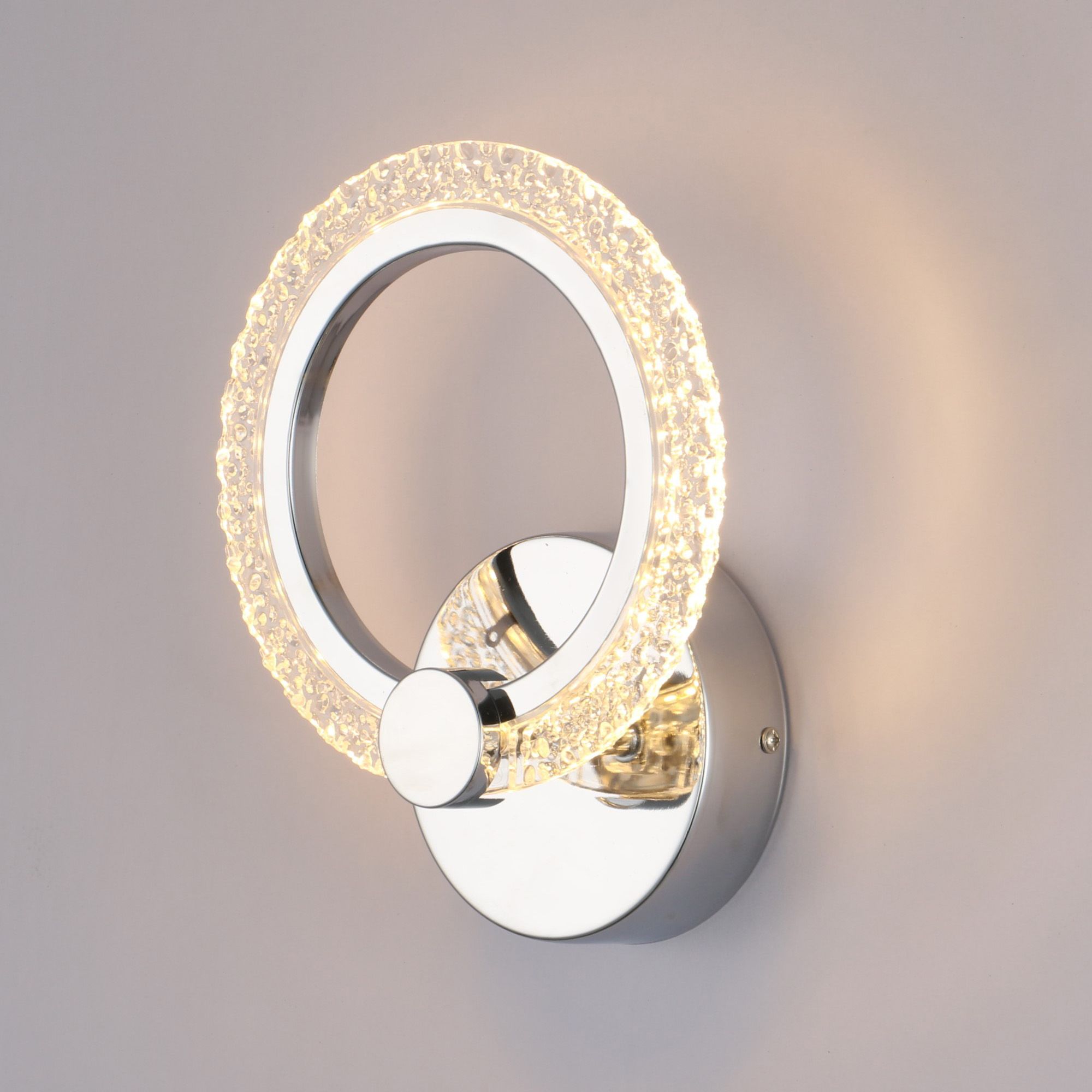 Toolight Moderní nástěnné LED osvětlení Crystal D44 LHJ067-W chrom - Obrázek 2