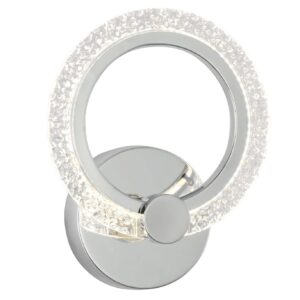 Toolight Moderní nástěnné LED osvětlení Crystal D44 LHJ067-W chrom
