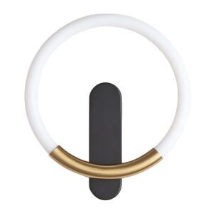 Toolight Moderní nástěnné LED osvětlení D41 LHJ068-W C kartáčovaná zlatá/černá