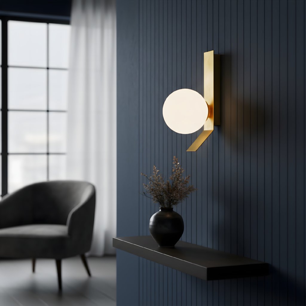 Toolight Moderní nástěnné LED osvětlení D46 APP1758-1W kartáčovaná zlatá/bílá - Obrázek 2