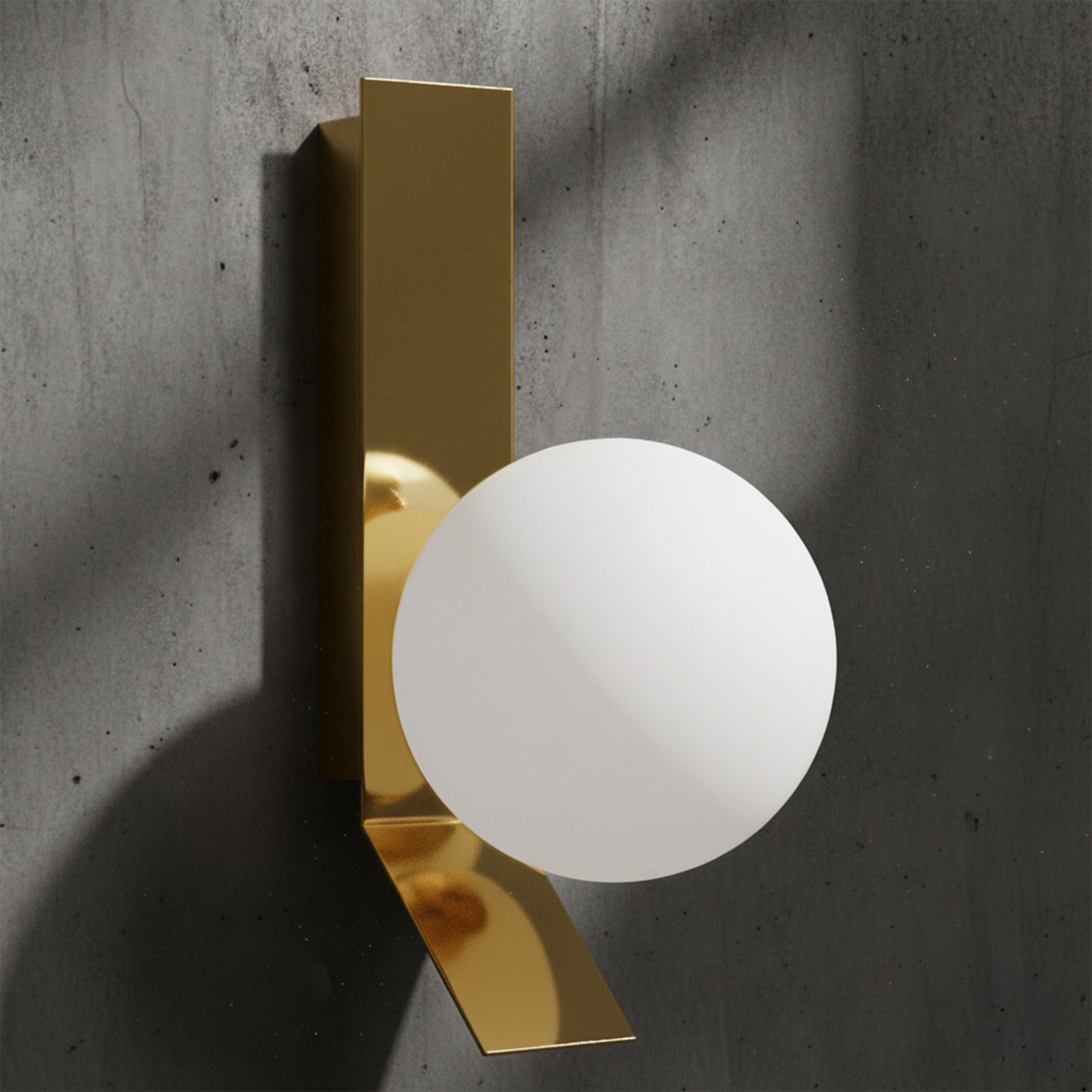 Toolight Moderní nástěnné LED osvětlení D46 APP1758-1W kartáčovaná zlatá/bílá