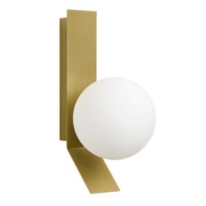 Toolight Moderní nástěnné LED osvětlení D48 APP1759-1W kartáčovaná zlatá/bílá