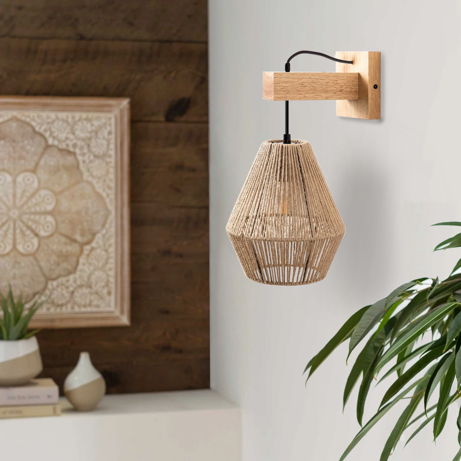 Toolight Moderní nástěnné osvětlení APP1149-1W Wood - Obrázek 2
