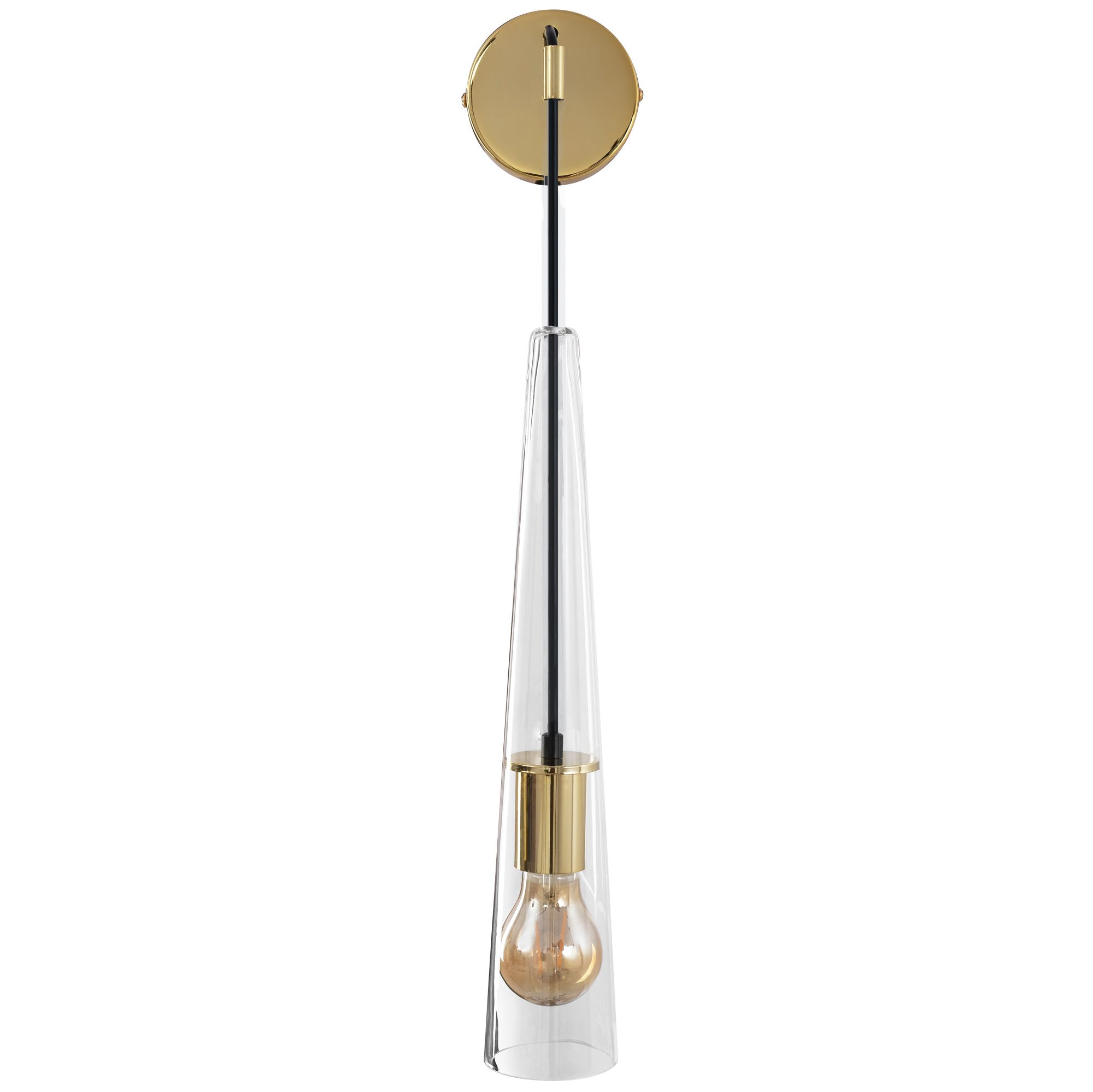 Toolight Nástěnná lampa v LOFT stylu APP896-1W Zlatá - Obrázek 2