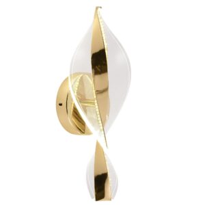 Toolight Nástěnné LED svítidlo Spiral G031-W zlaté