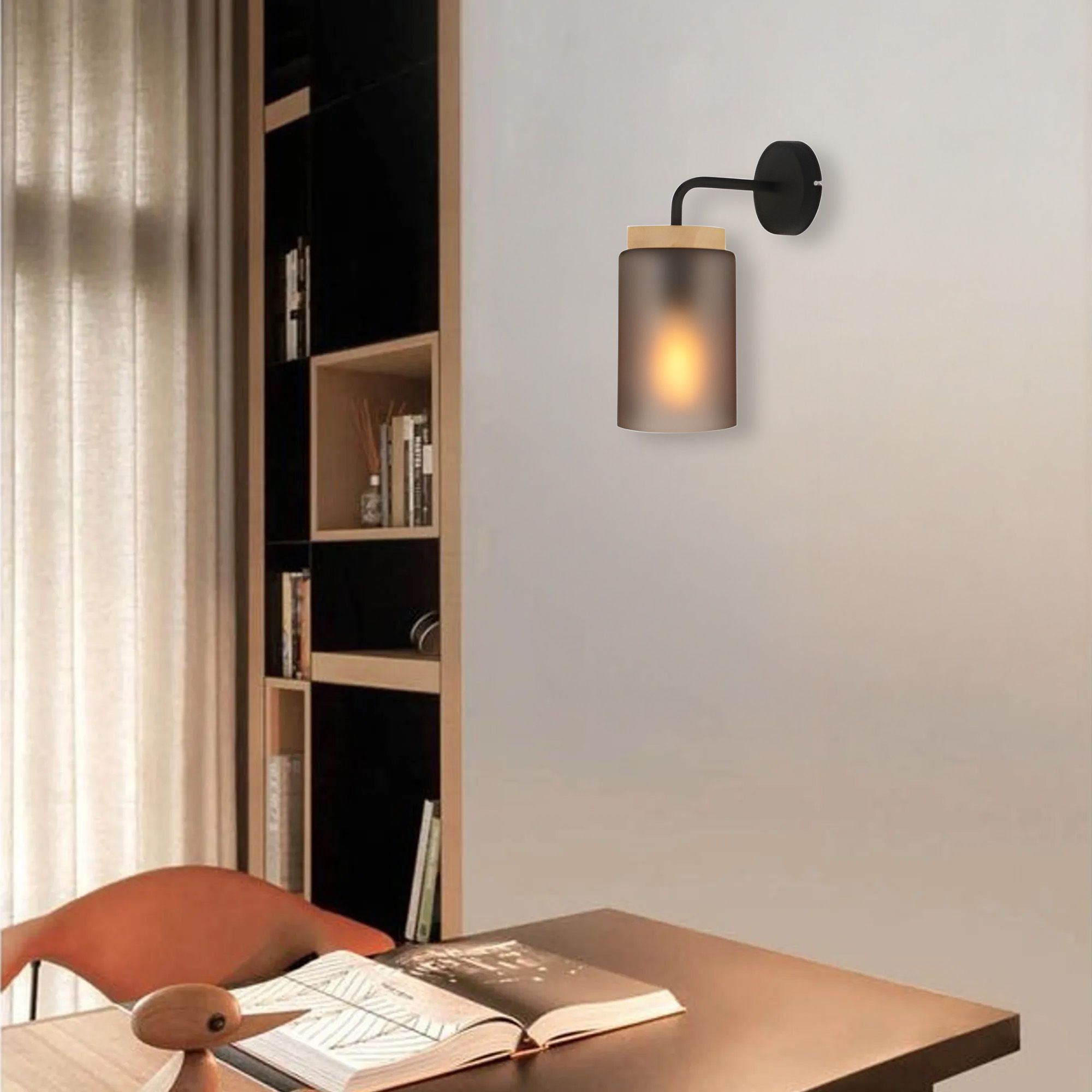 Toolight Nástěnné osvětlení Modern D11 APP1814-1W ledově šedá - Obrázek 2