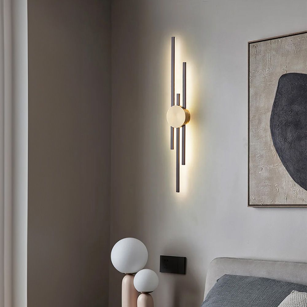 Toolight Nástěnné svítidlo LED APP1437-W BLACK GOLD - Obrázek 2