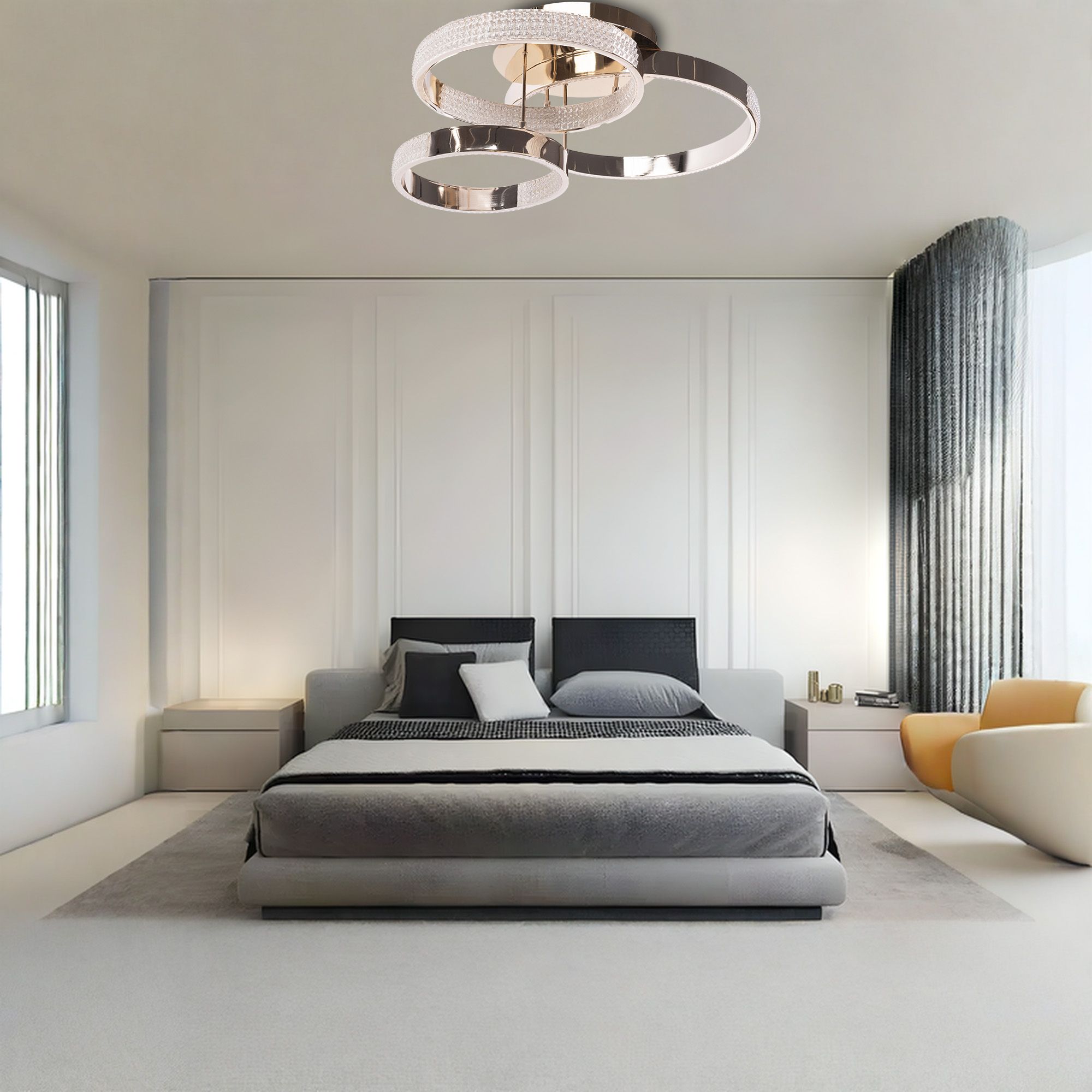 Toolight Stropní LED osvětlení Crystal Modern D13 LED G003-C zlaté - Obrázek 2