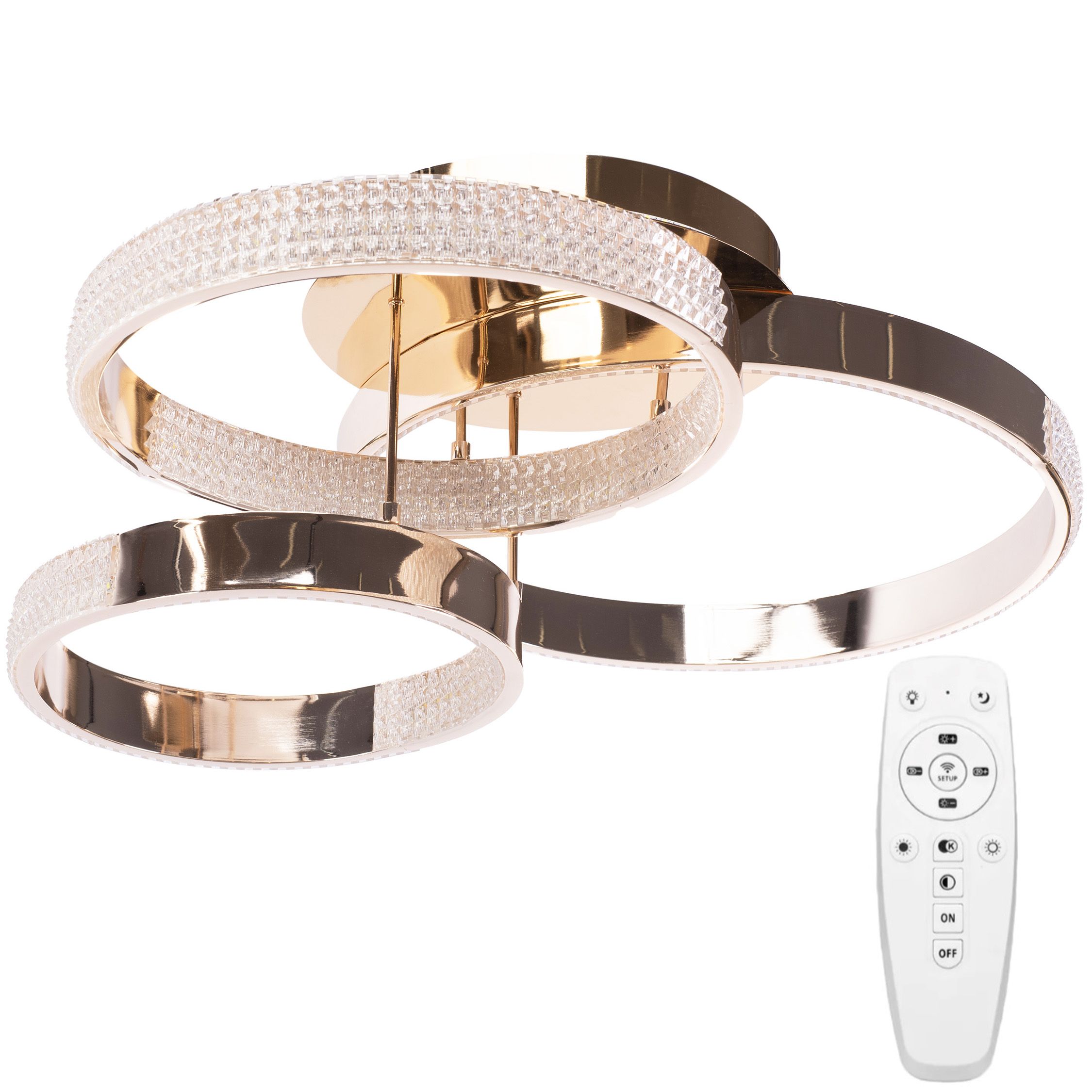 Toolight Stropní LED osvětlení Crystal Modern D13 LED G003-C zlaté