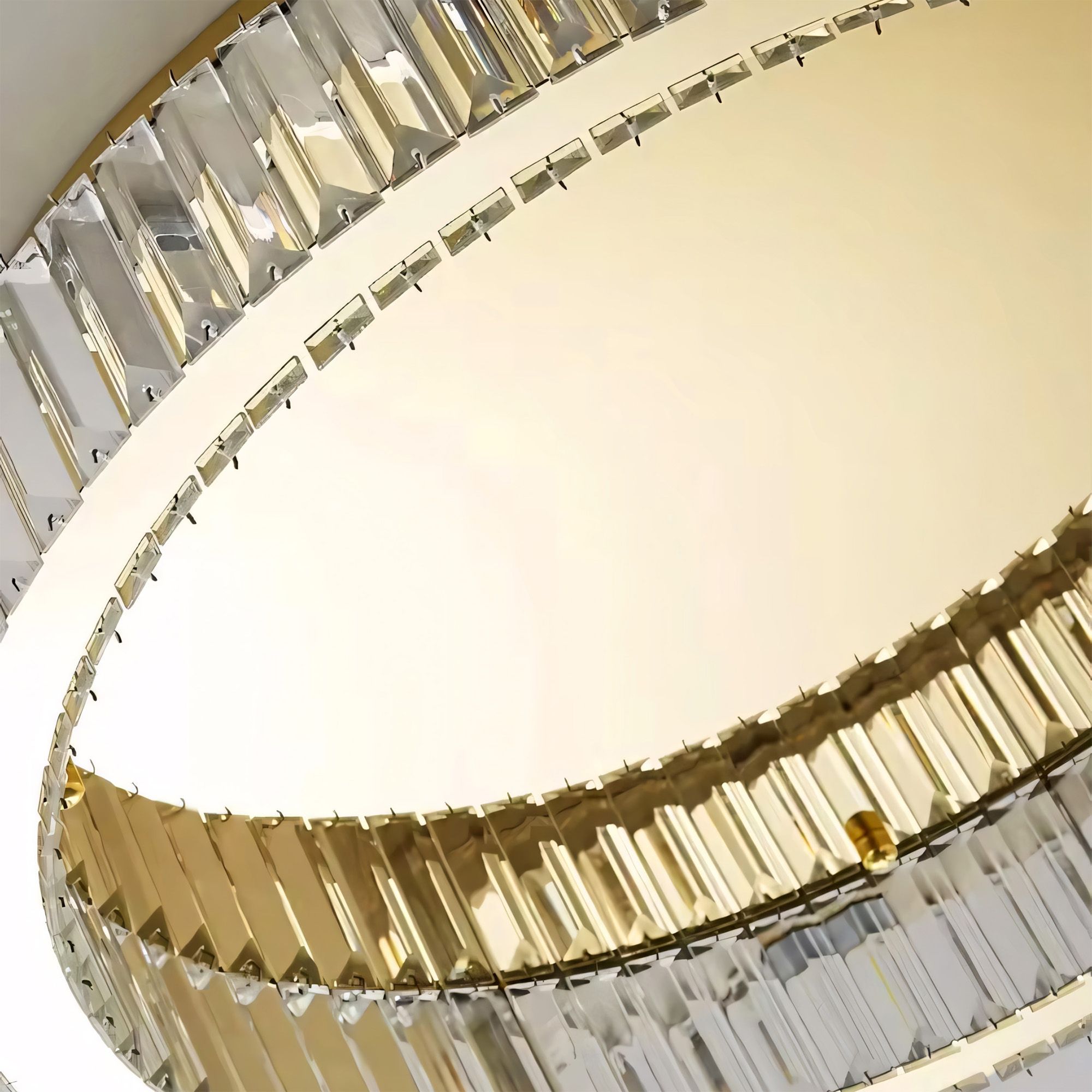 Toolight Stropní LED osvětlení Crystal Modern D7 APP1723-C 60cm zlaté - Obrázek 2