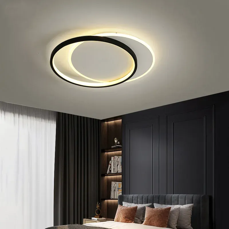 Toolight Stropní LED osvětlení Modern D57 LHJ076-C 40 cm černé - Obrázek 2
