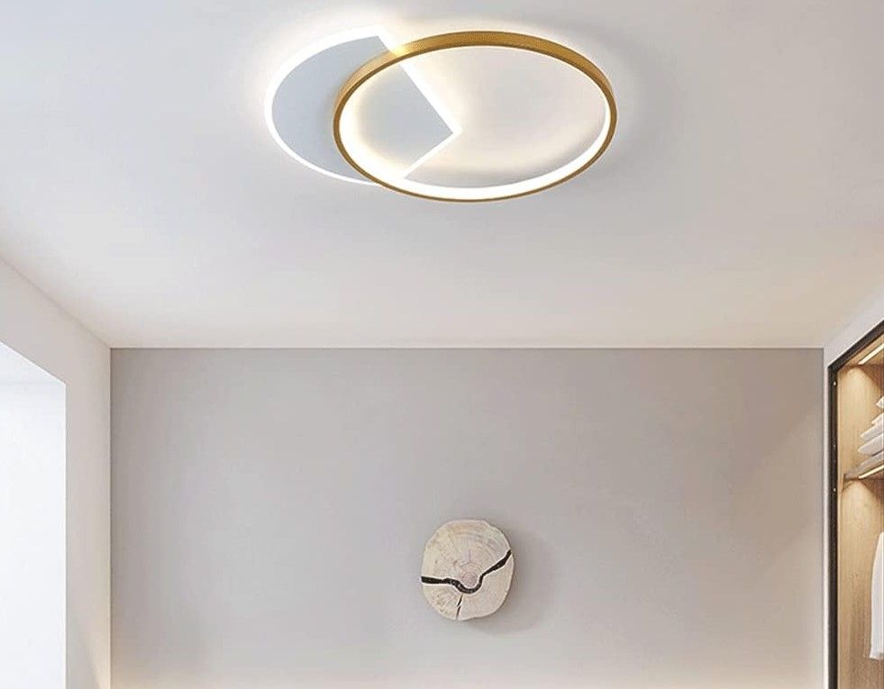 Toolight Stropní LED osvětlení Modern D59 LHJ076-C 50 cm zlaté - Obrázek 2