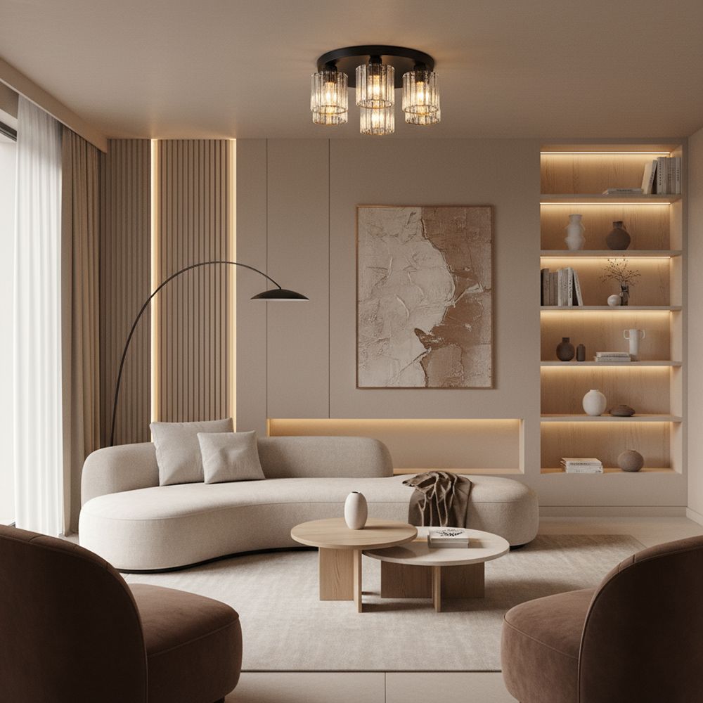 Toolight Stropní osvětlení Modern D74 EBT023-5C černá - Obrázek 2