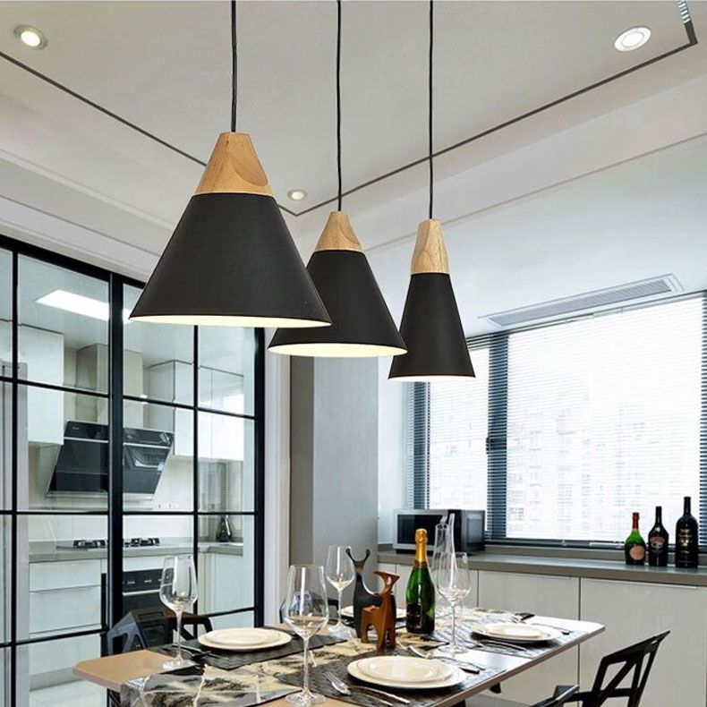 Toolight Závěsná stropní lampa Scandi A Black - Obrázek 2
