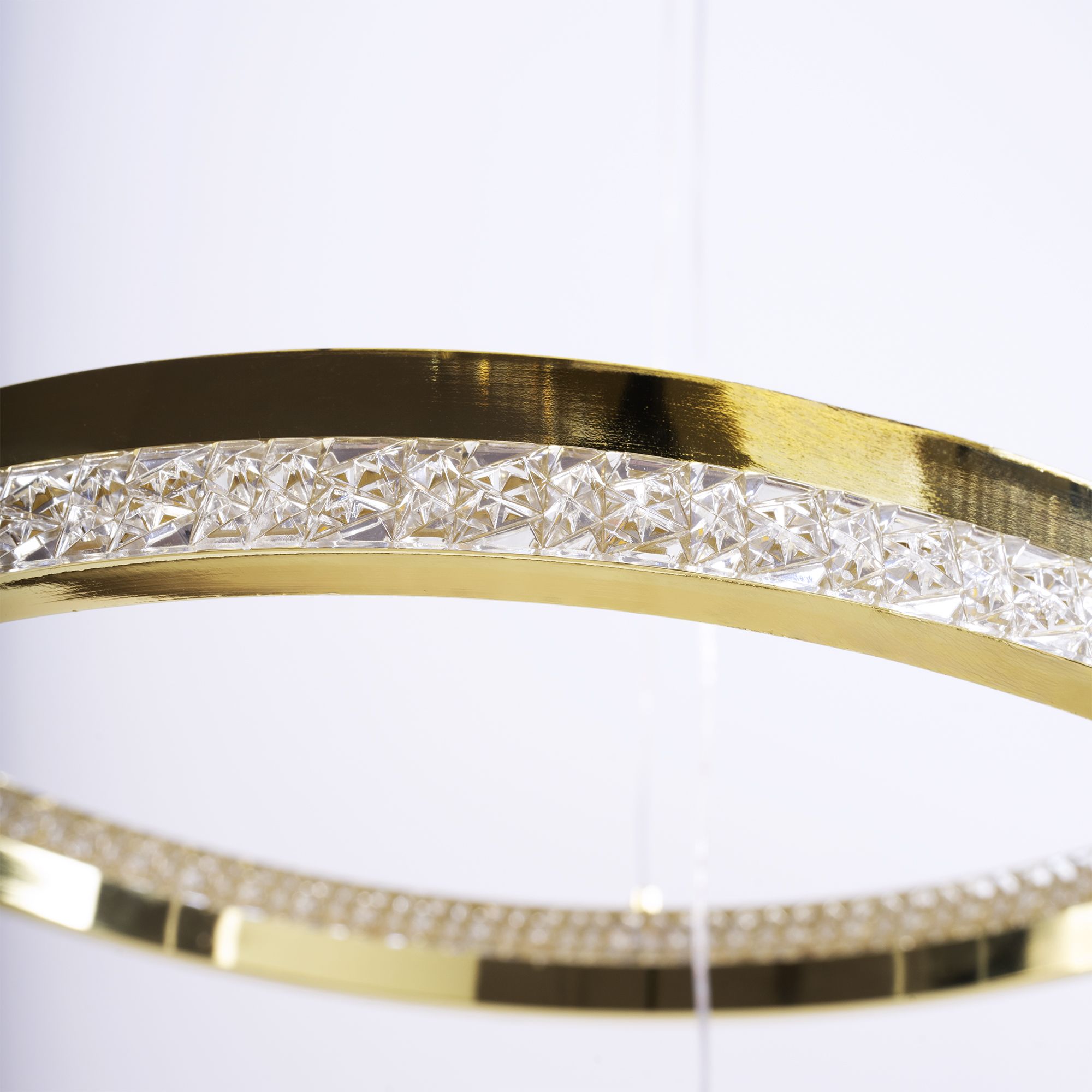 Toolight Závěsné LED osvětlení Crystal D23 LHJ043-CP2 zlaté - Obrázek 2