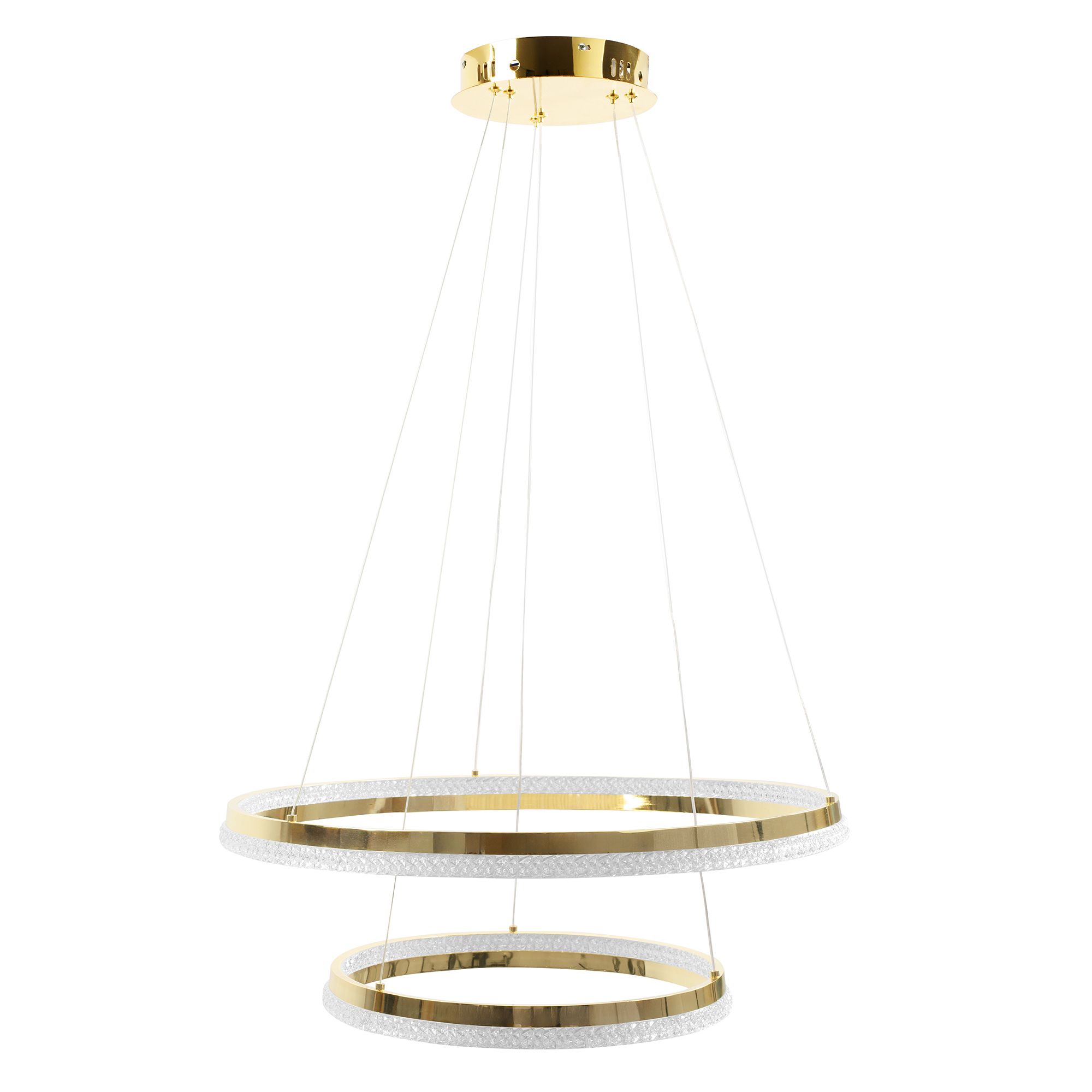 Toolight Závěsné LED osvětlení Crystal D23 LHJ043-CP2 zlaté